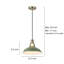 Luminaire suspendu moderne à 1 lumière à intensité variable avec abat-jour en métal Gollenberg-1756135108