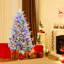 Sapin de Noël givré pré-éclairé-701535907