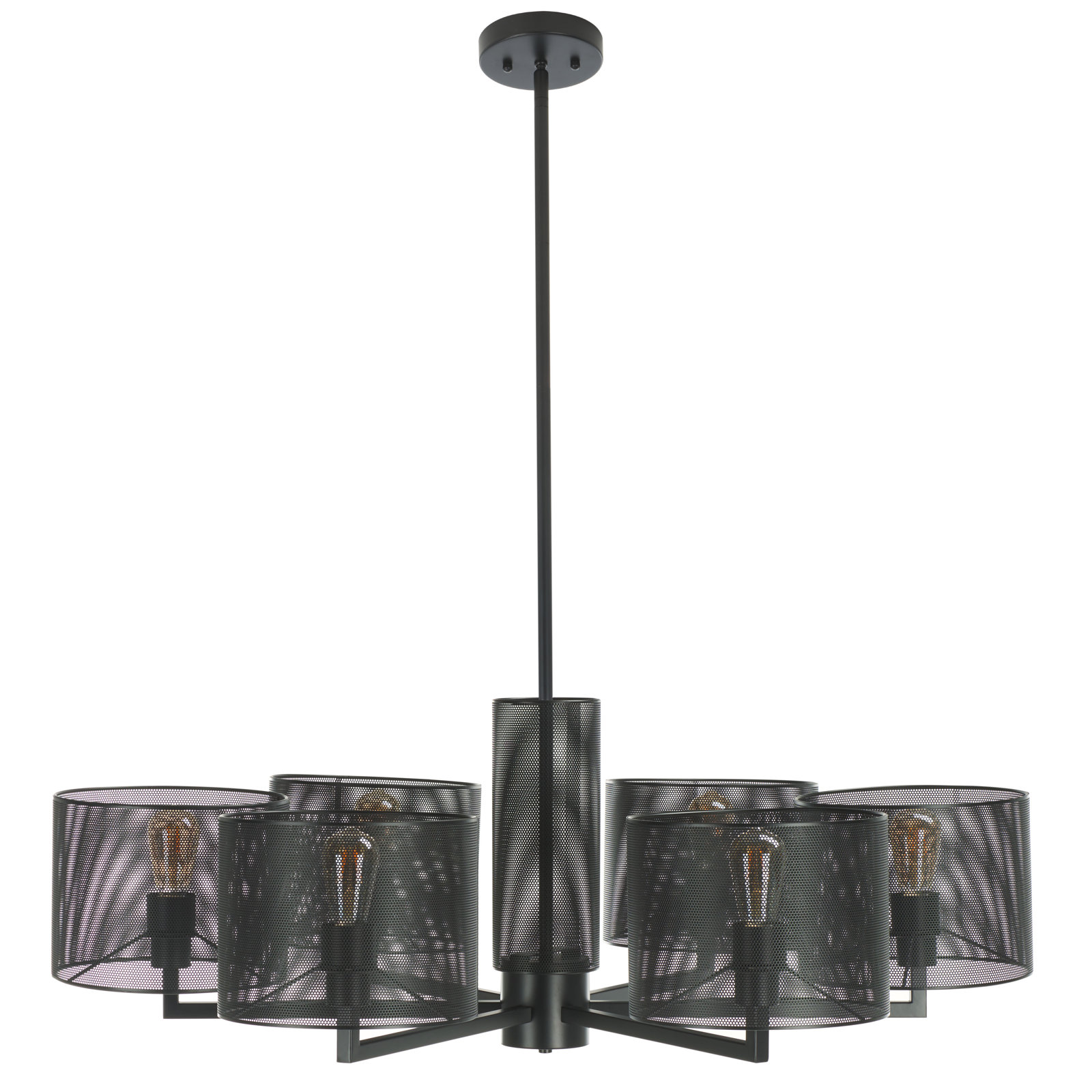 Meliora Iron 6-Light Chandelier, Black