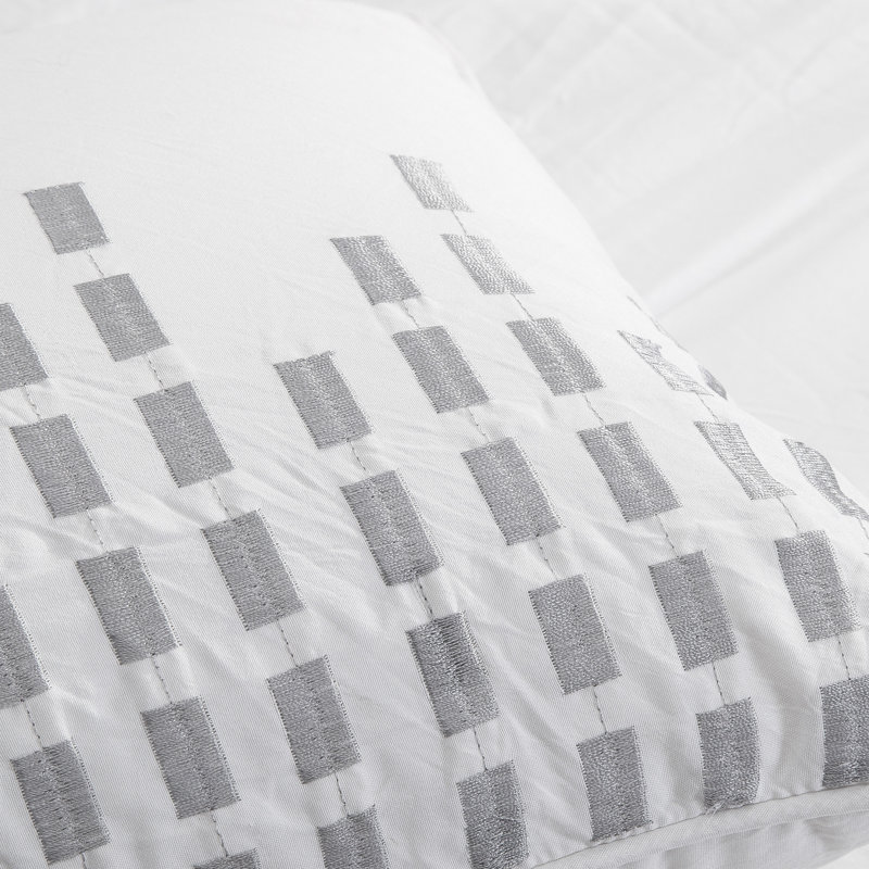 Nava Polyester Channel Comforter, King Comforter + 2 Shams