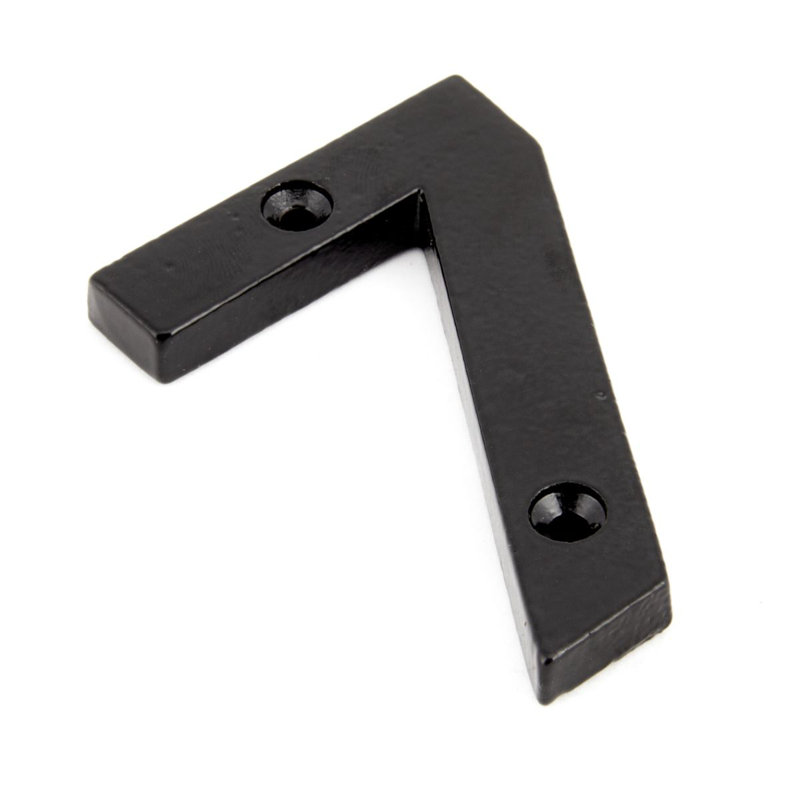 7.8cm H Metal House Number, 7, Black