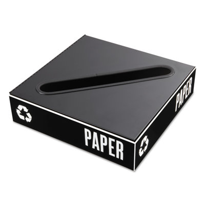 Public Square 25-Gallon Paper Recycling Containers Lid