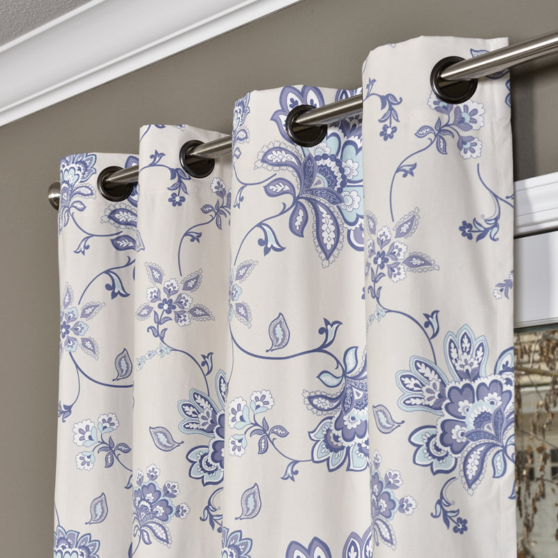 Baysinger Cotton Semi Sheer Curtain Single Panel
