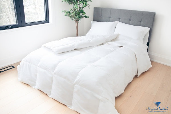Marseille Summer 625 Fill Power White Duck Down 500TC Comforter, Twin