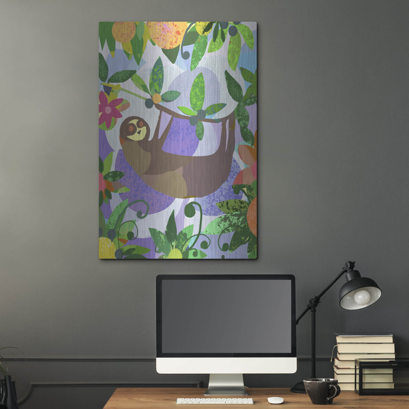 Bay Isle Home™ 'Sloth' by Holly McGee Metal Wall Art, 36" H x 24" W