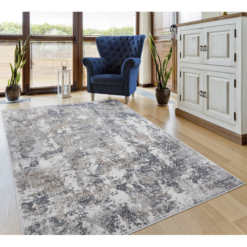 Abstract Indoor Rug, Runner 2'7" x 7'4"