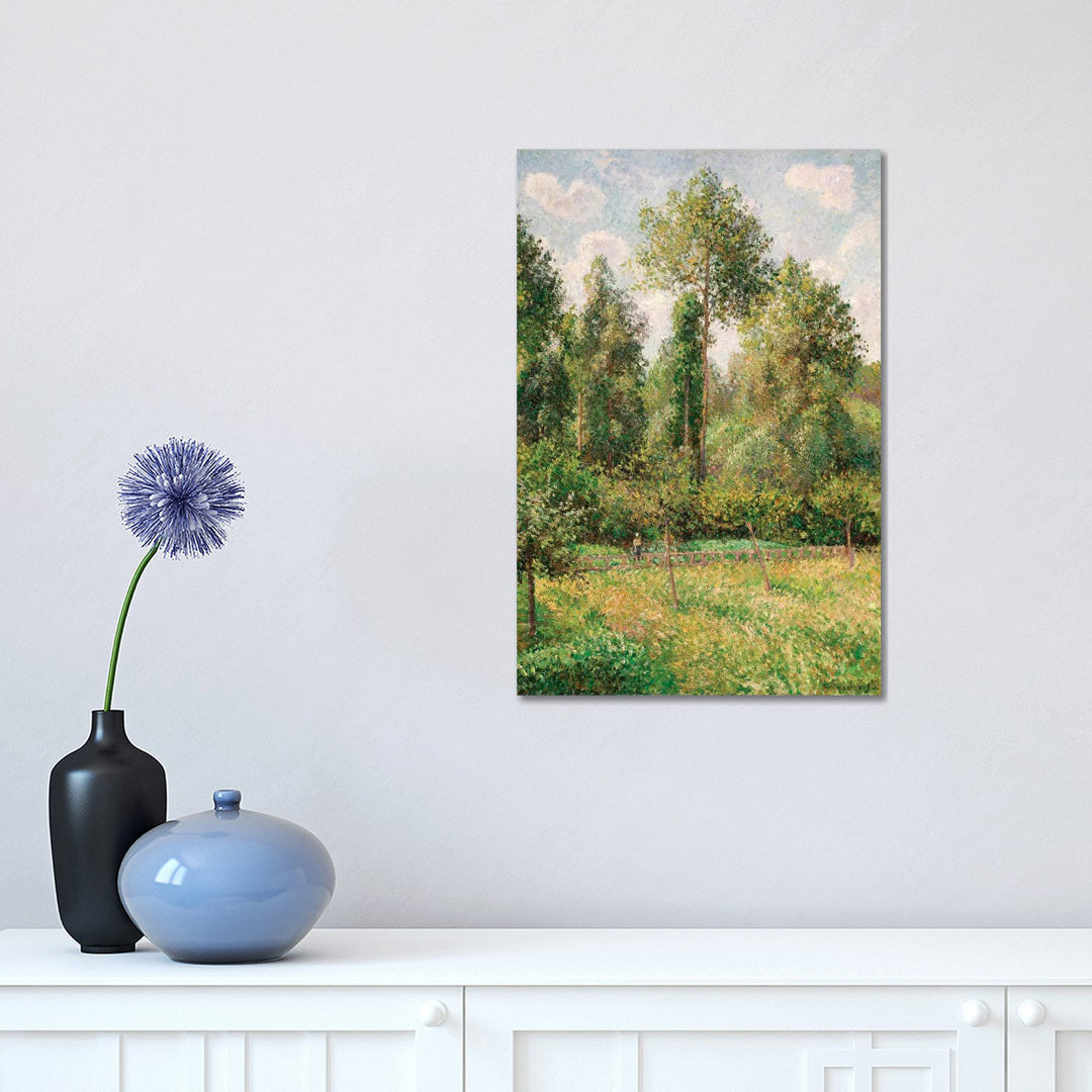 Poplars, Eragny by Camille Pissarro - Wrapped Canvas Gallery-Wrapped Canvas Giclée