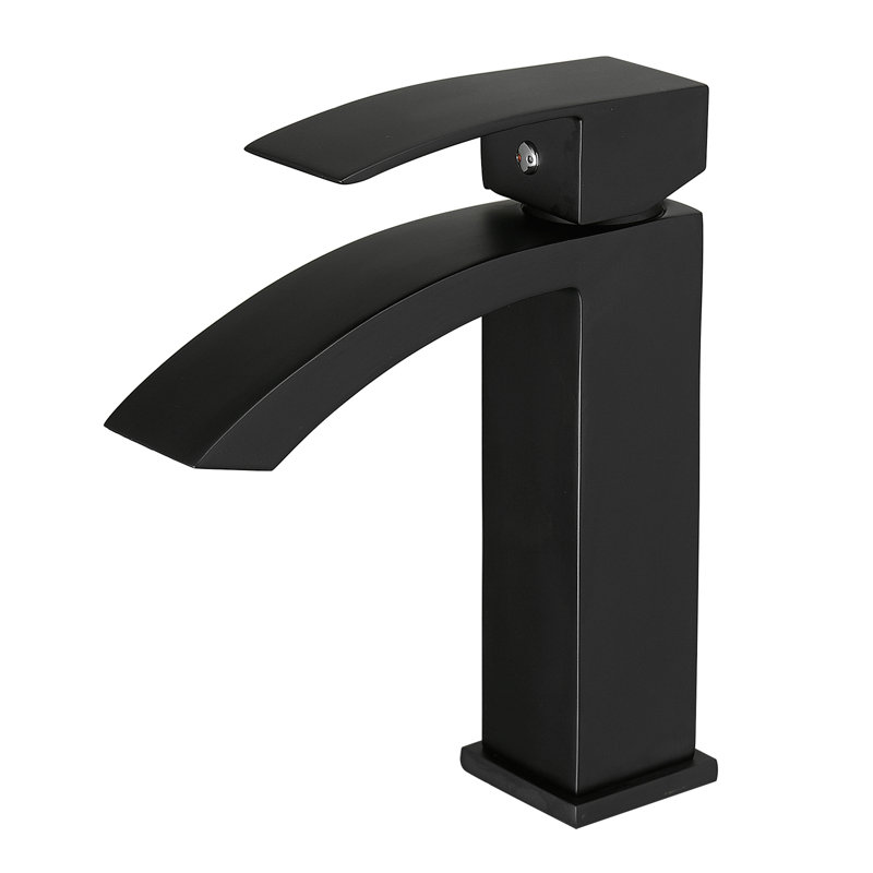 Robinet de salle de bain noir Waterfall, Noir
