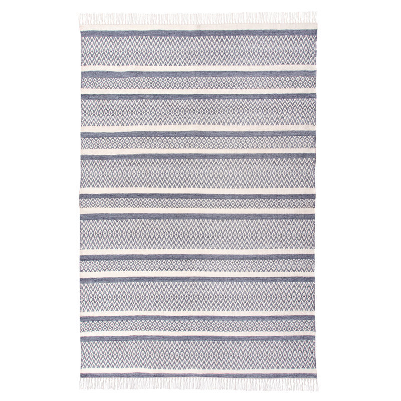 Tapis rectangulaire 5 pi x 8 pi Rectangle Coastal Cottage