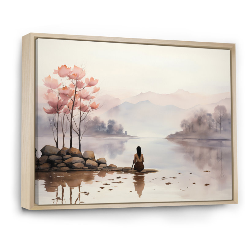 Tranquil Nature III sur toile, H 30 po x l 40 po x P 1,5 po, Cadre naturel flottant