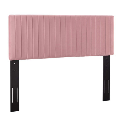 Keira Upholstered Velvet Panel Headboard