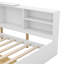 Lit plateforme en bois avec tête de lit avec rangement, tablettes et 2 tiroirs-934454940-934454928