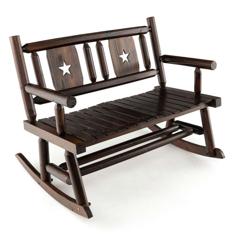 Dorothea Wood Glider Bench