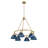 Felda 6 - Light Steel Dimmable Cone Chandelier-99998924-99998911