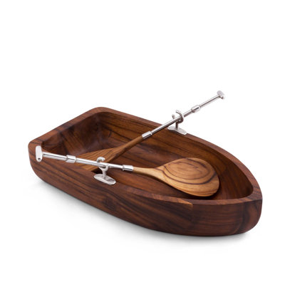 Sea And Shore Wood Salad Bowl