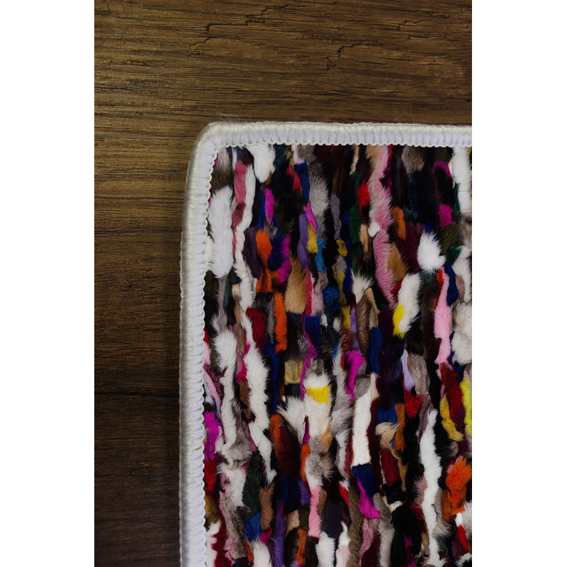 Tapis écologique (2 pi x 3,3 pi), 100% polyester, 650 g / m² | Pois antibactérien et antidérapant en PVC, hauteur des poils: 0,2 po | Lavable à la machine, impression numérique, parfait pour le salon et la chambre à coucher