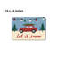 Tapis de bain Christmas Snow Red Car, 16 x 24 po