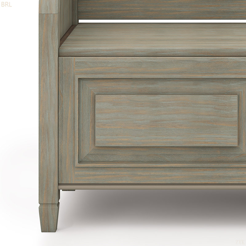 Banc de rangement pour hall d'entrée, Marron clair