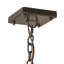 Luminaire suspendu carré 8 lumières