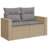  Garden Sofa Set Beige, Light Grey