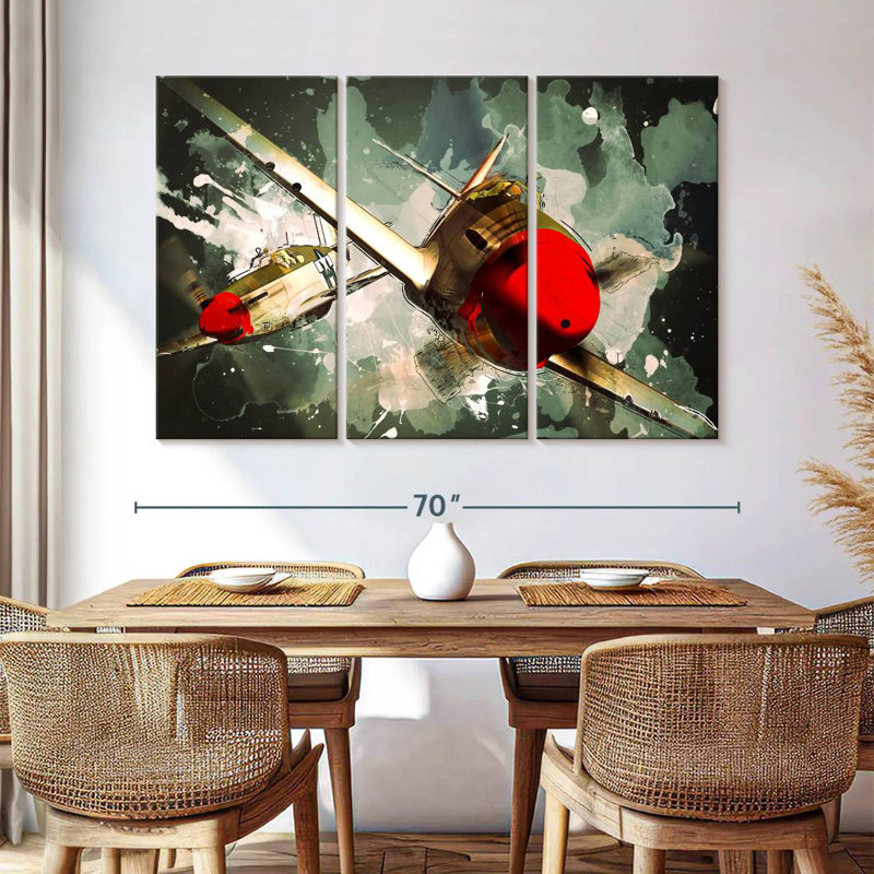 Mehar P-51 Mustang Airplanes, H 42 po x l 65 po