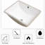Contemporary White Ceramic Bathroom Sink - 21"X14", Undermount With Overflow Chic Feel Rectangular