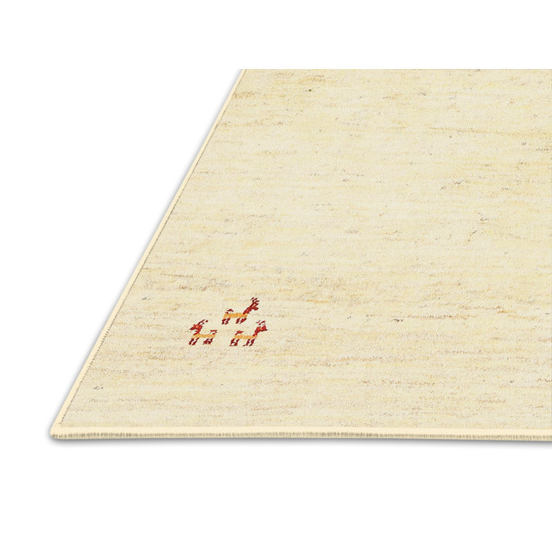 Tapis abstrait beige, Rectangle 5 pi x 7 pi
