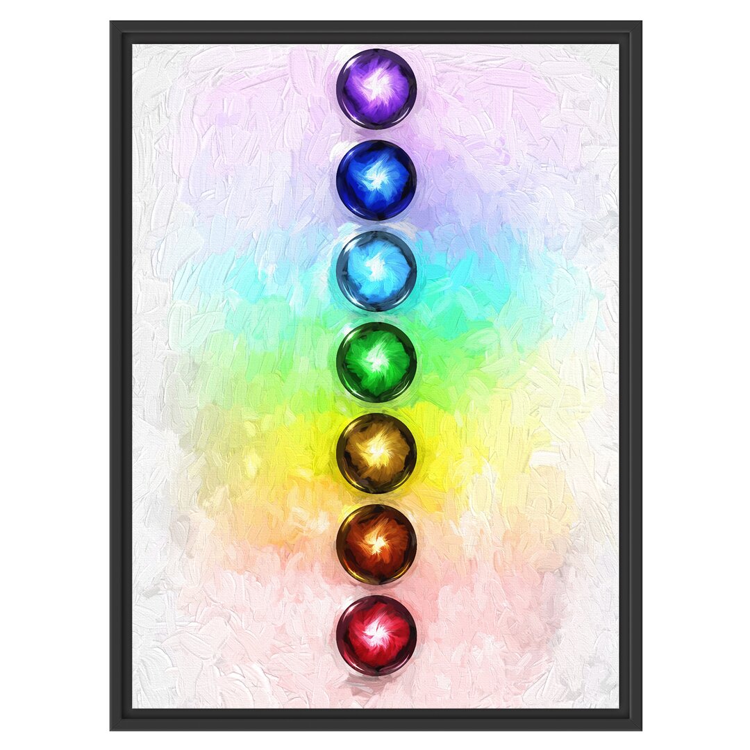 Gerahmtes Wandbild Das Chakra des Körpers