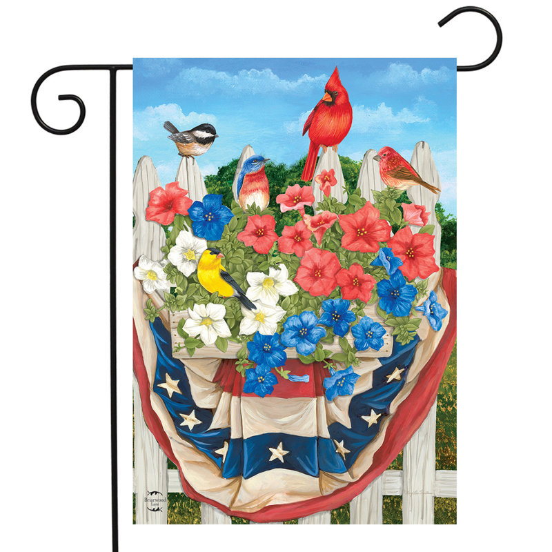 Drapeau du jardin des oiseaux américains