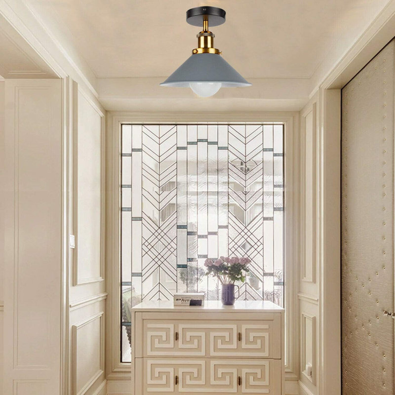Semi Flush Mount, Grey