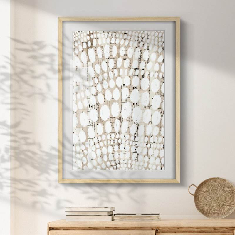 Motif rétro IV - impression encadrée, Naturel, H 28,5 po x l 20,5 po