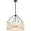 Lustre perlé 4 lumières 4 lumières Dia 22 pouces