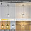 Luminaire suspendu simple en verre 1 lumière Art déco moderne minimaliste (ensemble de 2)-1809351844