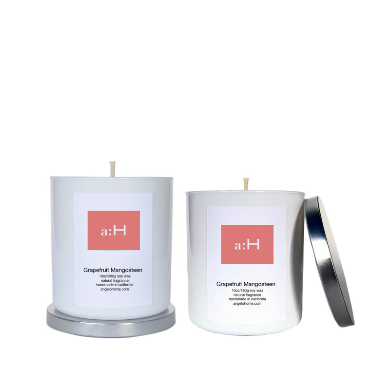 White Grapefruit Mangosteen Scented Tumbler Candle Set