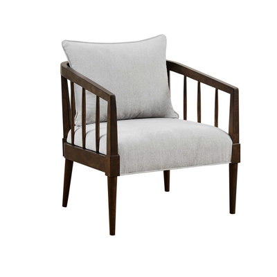 Upholstered Accent Armchair with Removable Back Pillow -  Corrigan StudioÂ®, 7F02D7C474F6456A8973C73B7A85E02D