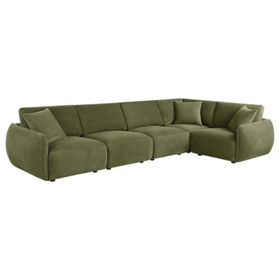Modular Sectional Sofa with Plush Chenille Comfort