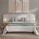 Byes Cream Boucle Extended Headboard Boucle Bed Frame