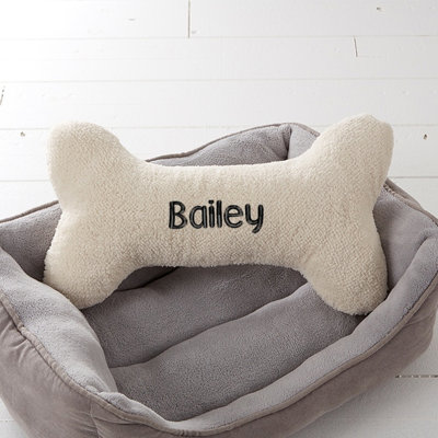 Personalized Dog Bone Pet Pillow
