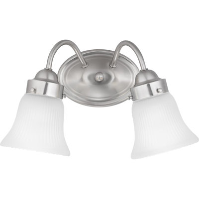 Éclairage de salle de bain à intensité variable 2 lumières Searfoss