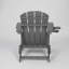 Chaise Adirondack pliante en PEHD avec porte-gobelet double-1059436328