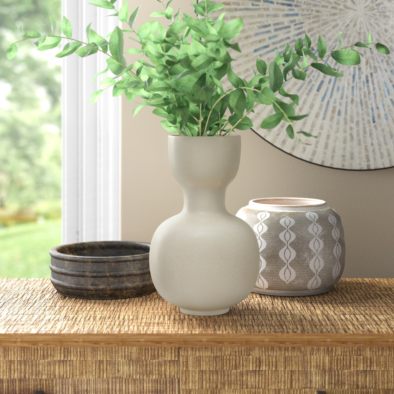 Beira 11.5'' Stoneware Table Vase