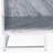 White Printed Faux Marble & Chrome Finish Accent Table