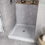 Base de douche en alcôve en acrylique blanc brillant 36 po x 36 po avec bonde centrale, bonde incluse-114639110