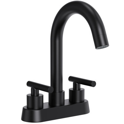  Centerset Bathroom Faucet with Drain Assembly, 2-Handle Bathroom Sink Faucet