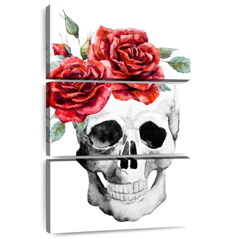 Fleurs de crâne Kerner, H 57 po x l 36 po
