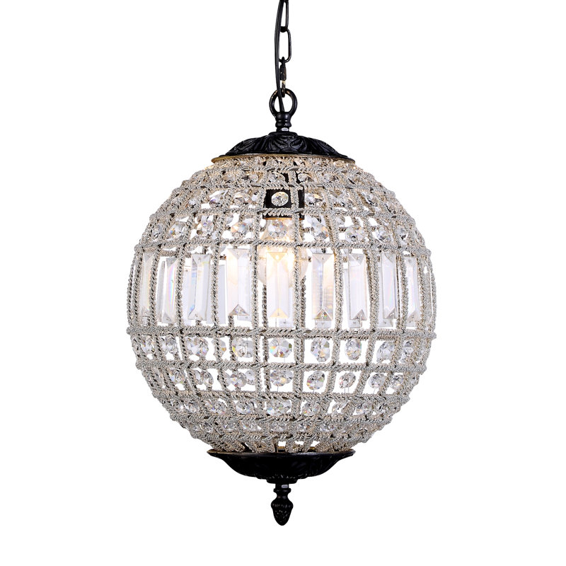 Blanche 1 - Light Single Pendant, Dark Bronze
