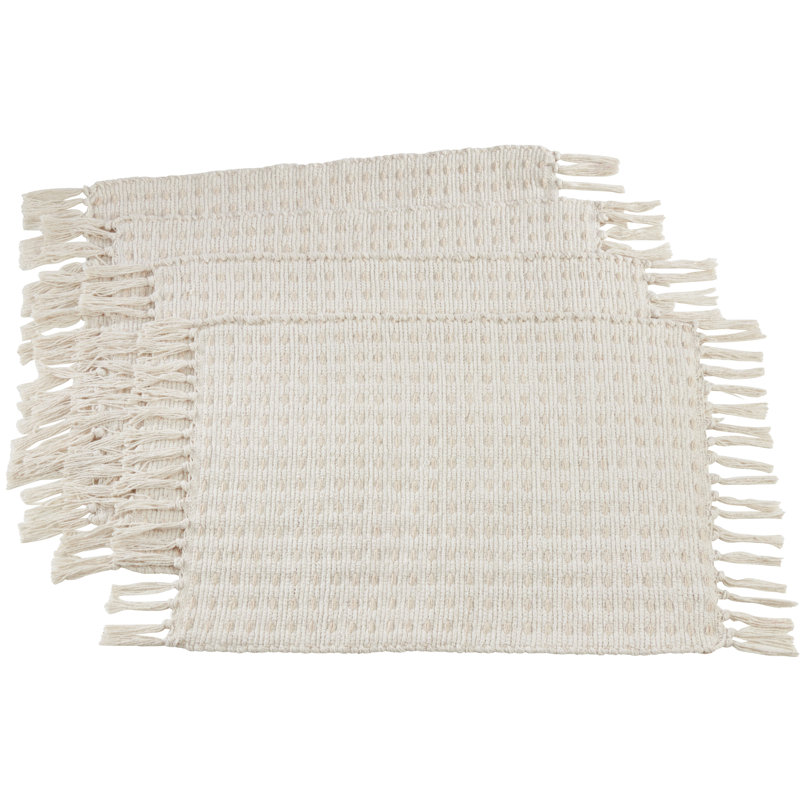 Daisetta Cotton Rectangle Placemat, Natural