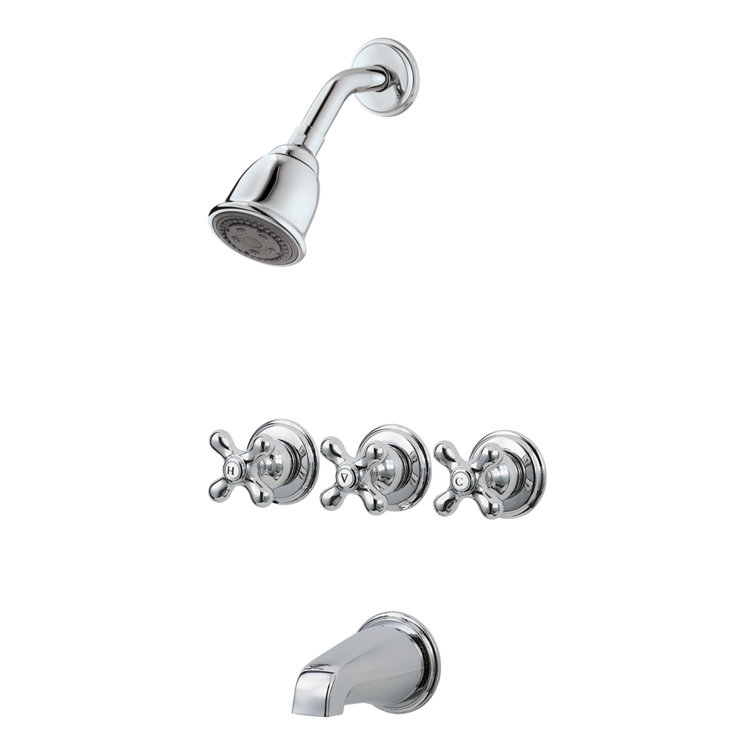 Handle Tub and Shower Dual Function Ceramic Disc Faucet Trim