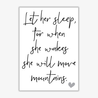 Let Her Sleep - Print