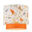 Safari Animals Childrens Pendant Light Shade With Double Tier Design By 